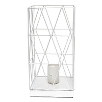 Simple Designs - Geometric Square Metal Table Lamp