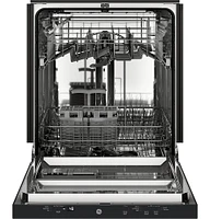 GE - 24" Top Control Built-In Dishwasher with Autosense Cycle, Piranha Food Disposer; 51 dBA