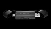 Platinum™ - UHS-I USB-C/USB 3.2 Gen 1 Memory Card Reader - Black