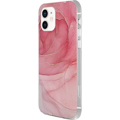 SaharaCase - Marble Series Carrying Case for Apple iPhone 12 and 12 Pro - Red