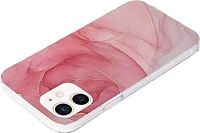 SaharaCase - Marble Series Carrying Case for Apple iPhone 12 and 12 Pro - Red