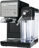 Mr. Coffee - One-Touch CoffeeHouse Espresso and Cappuccino Machine, Dark Stainless - Black