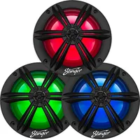 Stinger - 6.5” 2-Way Marine Coaxial LED Illuminated Speakers with Poly Carbon Cones (Pair