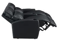 RowOne - Galaxy II: Straight -Chair Leatheraire Power Recline Home Theater Seating