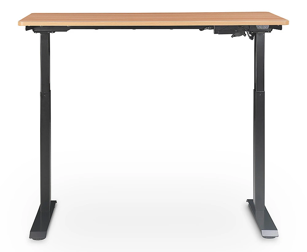 Serta - Creativity Electric Height Adjustable Standing Desk - Light Brown