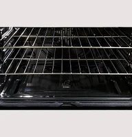 GE Profile - 6.6 Cu. Ft. Freestanding Double Oven Electric True Convection Range with No Preheat Air Fry and Wi-Fi - Stainless Steel