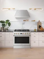 Monogram - Cu. Ft. Freestanding Dual Fuel Convection Range with Self-Clean, Built-In Wi-Fi, and Burners