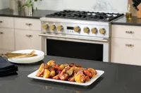 Monogram - Cu. Ft. Freestanding Dual Fuel Convection Range with Self-Clean, Built-In Wi-Fi, and Burners