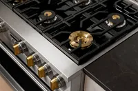 Monogram - Cu. Ft. Freestanding Dual Fuel Convection Range with Self-Clean, Built-In Wi-Fi, and Burners