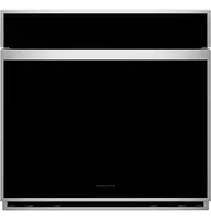 Monogram - Minimalist 30" Built-In Single Electric Convection Wall Oven with No-Preheat Air Fry - Stainless Steel