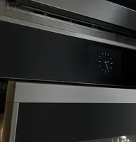 Monogram - Minimalist 30" Built-In Single Electric Convection Wall Oven with No-Preheat Air Fry - Stainless Steel