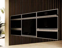Monogram - Minimalist 30" Built-In Single Electric Convection Wall Oven with No-Preheat Air Fry - Stainless Steel