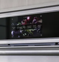 Monogram - Minimalist 30" Built-In Single Electric Convection Wall Oven with No-Preheat Air Fry - Stainless Steel