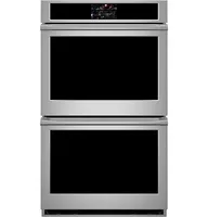 Monogram - Statement 30" Built-In Double Electric Convection Wall Oven with No-Preheat Air Fry - Stainless Steel