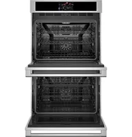 Monogram - Statement 30" Built-In Double Electric Convection Wall Oven with No-Preheat Air Fry - Stainless Steel