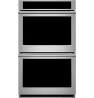 Monogram - Statement 30" Built-In Double Electric Convection Wall Oven with No-Preheat Air Fry - Stainless Steel