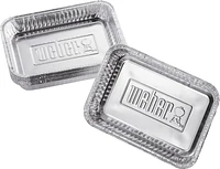 Weber - Small Drip Pans (10-Pack) - Silver