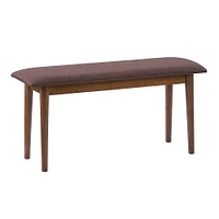 CorLiving - Branson Stained Dining Bench - Warm Walnut