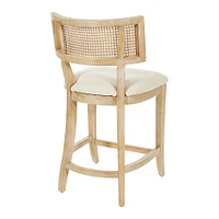 OSP Home Furnishings - Alaina 26" Counter Stool in Fabric with Coastal Wash - Linen