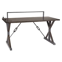 OSP Home Furnishings - Creator Instructable Desk in - Grey