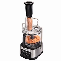 Hamilton Beach - Professional Spiralizing Stack & Snap 12-Cup Food Processor - Black