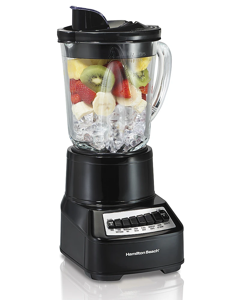 Hamilton Beach - Wave Crusher 40-Oz. Multi-Function Blender - Black