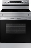 Samsung - 6.3 cu. ft. Freestanding Electric Range with WiFi and Steam Clean - Stainless Steel