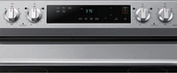 Samsung - 6.3 cu. ft. Freestanding Electric Range with WiFi and Steam Clean - Stainless Steel