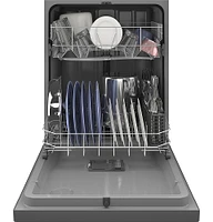 GE - Front Control Built-In Dishwasher with dBA