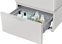 Samsung - Washer/Dryer Laundry Pedestal with Storage Drawer - Ivory