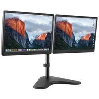 Mount-It! - Dual Monitor Desk Stand - Black