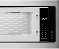 Whirlpool - 1.1 Cu. Ft. Built-In Microwave with Slim Trim Kit - Stainless Steel