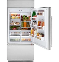 Café - 21.3 Cu. Ft. Bottom-Freezer Built-In Refrigerator with Right-Hand Side Door - Stainless Steel
