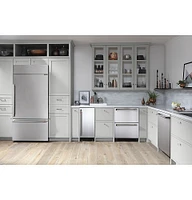 Café - 21.3 Cu. Ft. Bottom-Freezer Built-In Refrigerator with Right-Hand Side Door - Stainless Steel