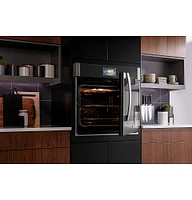 GE Profile - 30" Built-In Single Electric Convection Wall Oven with Right-Hand Side-Swing Door - Stainless Steel