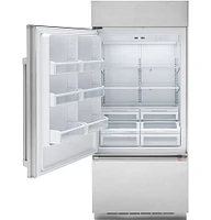 Café - 21.3 Cu. Ft. Bottom-Freezer Built-In Refrigerator with Left-Hand Side Door - Stainless Steel