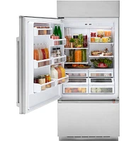 Café - 21.3 Cu. Ft. Bottom-Freezer Built-In Refrigerator with Left-Hand Side Door - Stainless Steel