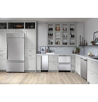 Café - 21.3 Cu. Ft. Bottom-Freezer Built-In Refrigerator with Left-Hand Side Door - Stainless Steel