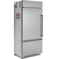 Café - 21.3 Cu. Ft. Bottom-Freezer Built-In Refrigerator with Left-Hand Side Door - Stainless Steel