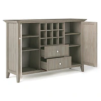 Simpli Home - Bedford Sideboard Buffet and Wine Rack