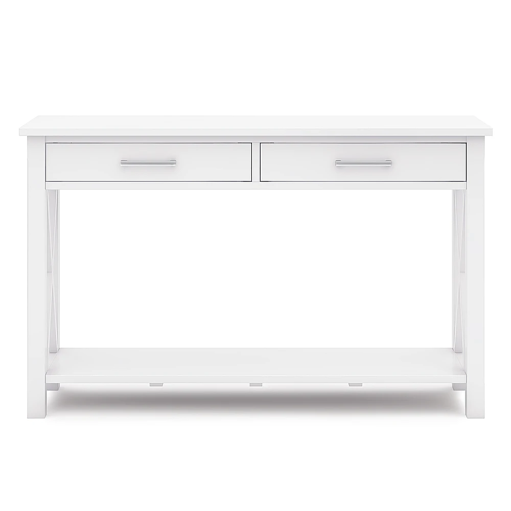 Simpli Home - Kitchener Console Sofa Table - White