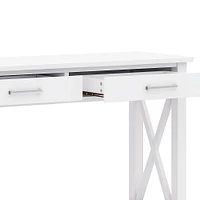 Simpli Home - Kitchener Console Sofa Table - White