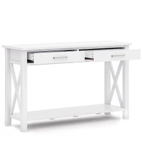 Simpli Home - Kitchener Console Sofa Table - White