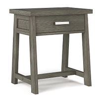 Simpli Home - Sawhorse Bedside Table - Farmhouse Grey