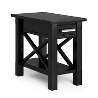 Simpli Home - Kitchener Narrow Side Table - Black