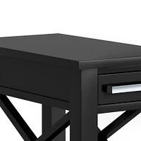 Simpli Home - Kitchener Narrow Side Table - Black