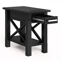 Simpli Home - Kitchener Narrow Side Table - Black