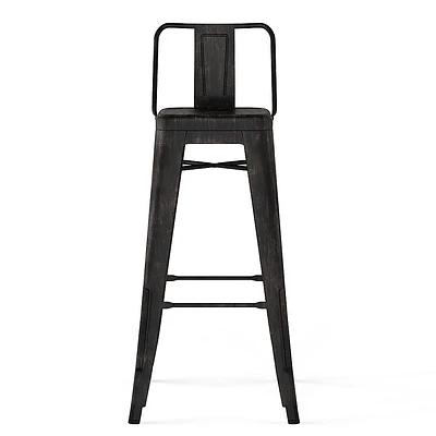 Simpli Home - Rayne 30 inch Metal Bar Stool (Set of 2