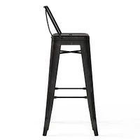 Simpli Home - Rayne 30 inch Metal Bar Stool (Set of 2