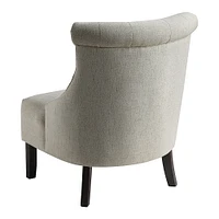 OSP Home Furnishings - Evelyn Tufted Chair in Fabric - Linen